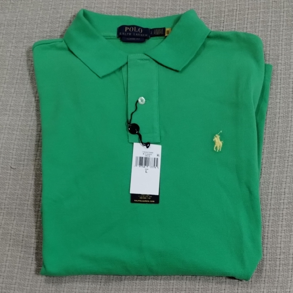 Polo Ralph Lauren Men's Green Classic Fit Short Sleeve Knit Shirt RN41381